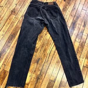 Vintage women's Calvin Klein black denim jeans size 5 high waist straight leg